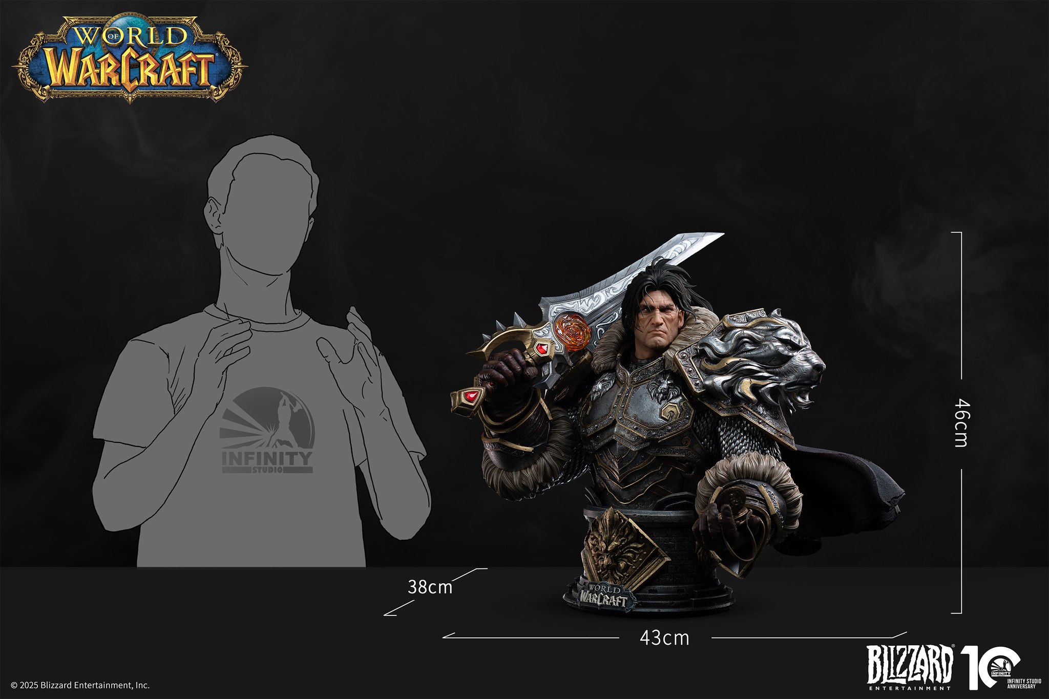 [สั่งจอง] Infinity Studio : Varian Wrynn 1/3 Bust (World of Warcraft)