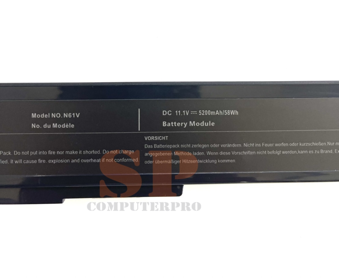 ASUS Battery แบตเตอรี่ของเทียบ ASUS N43 N43S N53 N53S X55 X57 N61 X64 M50 M60 G50 G51 G60 L50 Model A32-M50 A32-N61