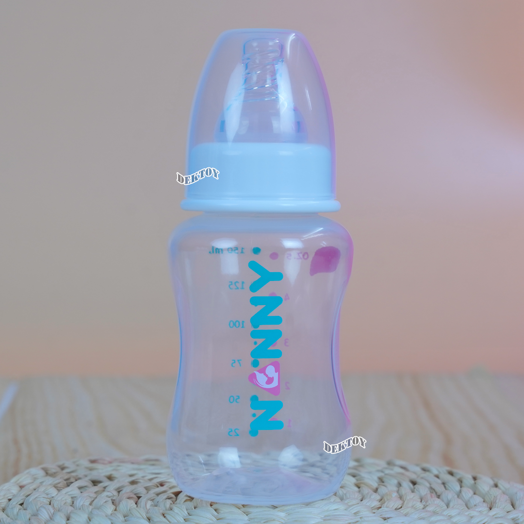 NANNY แนนนี่ ขวดนมแนนนี่คอมาตรฐาน5ออนซ์ จุกรุ่นใหม่นุ่มมาก 2207
