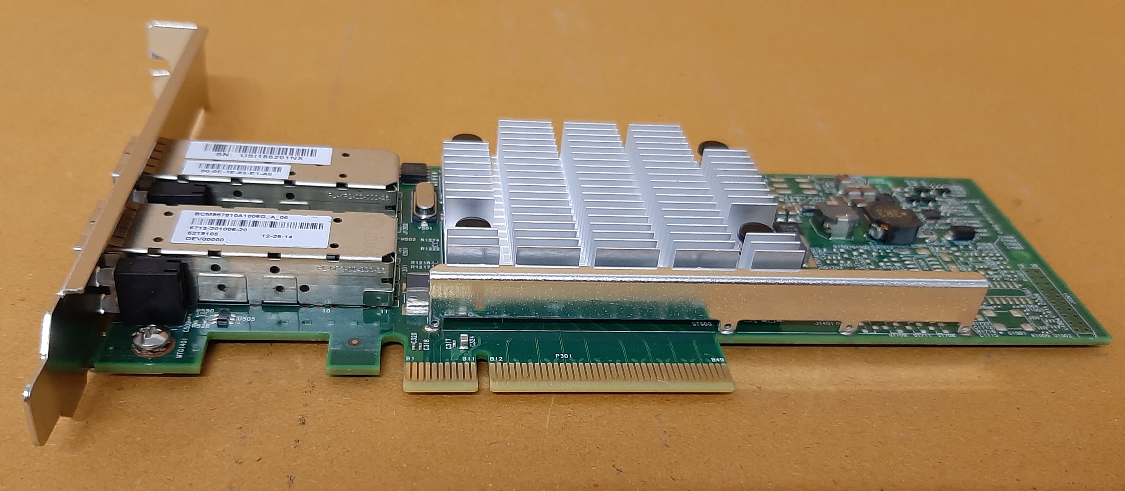 การ์ดไฟเบอร์มือสอง ประกันร้าน 1 เดือน Broadcom BCM957810A1006G 10Gigabit Dualport สภาพดี