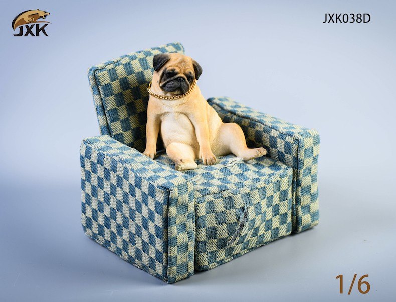 [สั่งจอง]JXK 1/6 JXK038A/B/C/D : Pug With Sofa Set