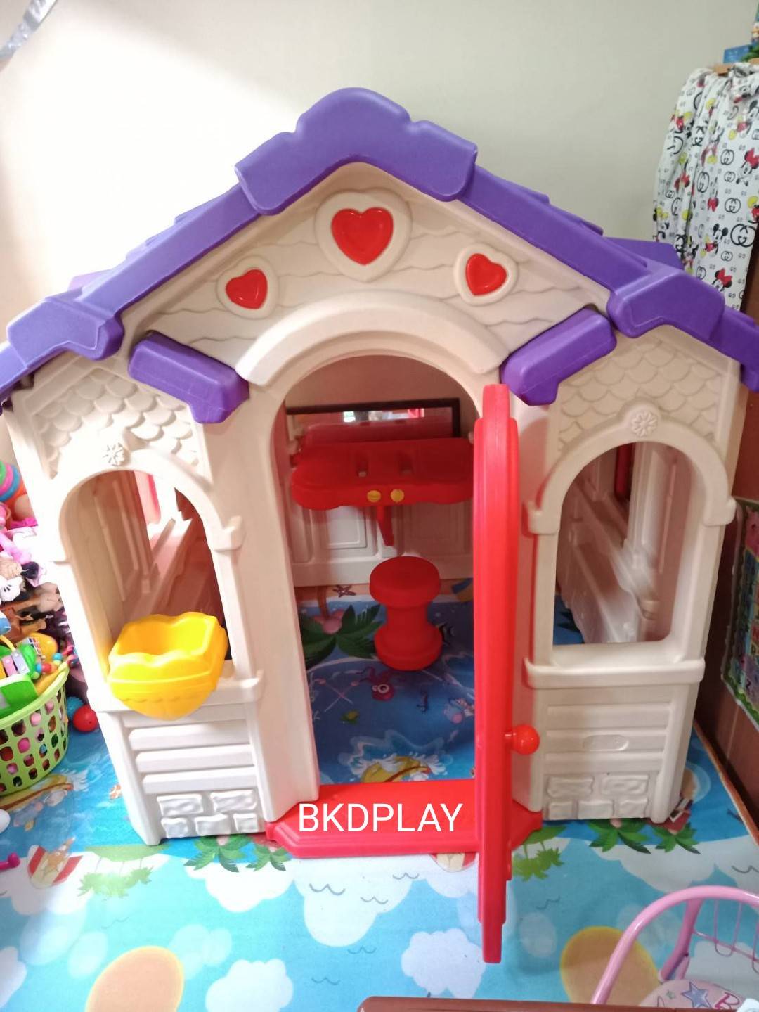 ส่งฟรี! บ้านเจ้าหญิงสีขาวม่วง บ้านของเล่น ,บ้านเด็ก ,บ้านพลาสติกของเล่นเด็ก,พร้อมส่ง