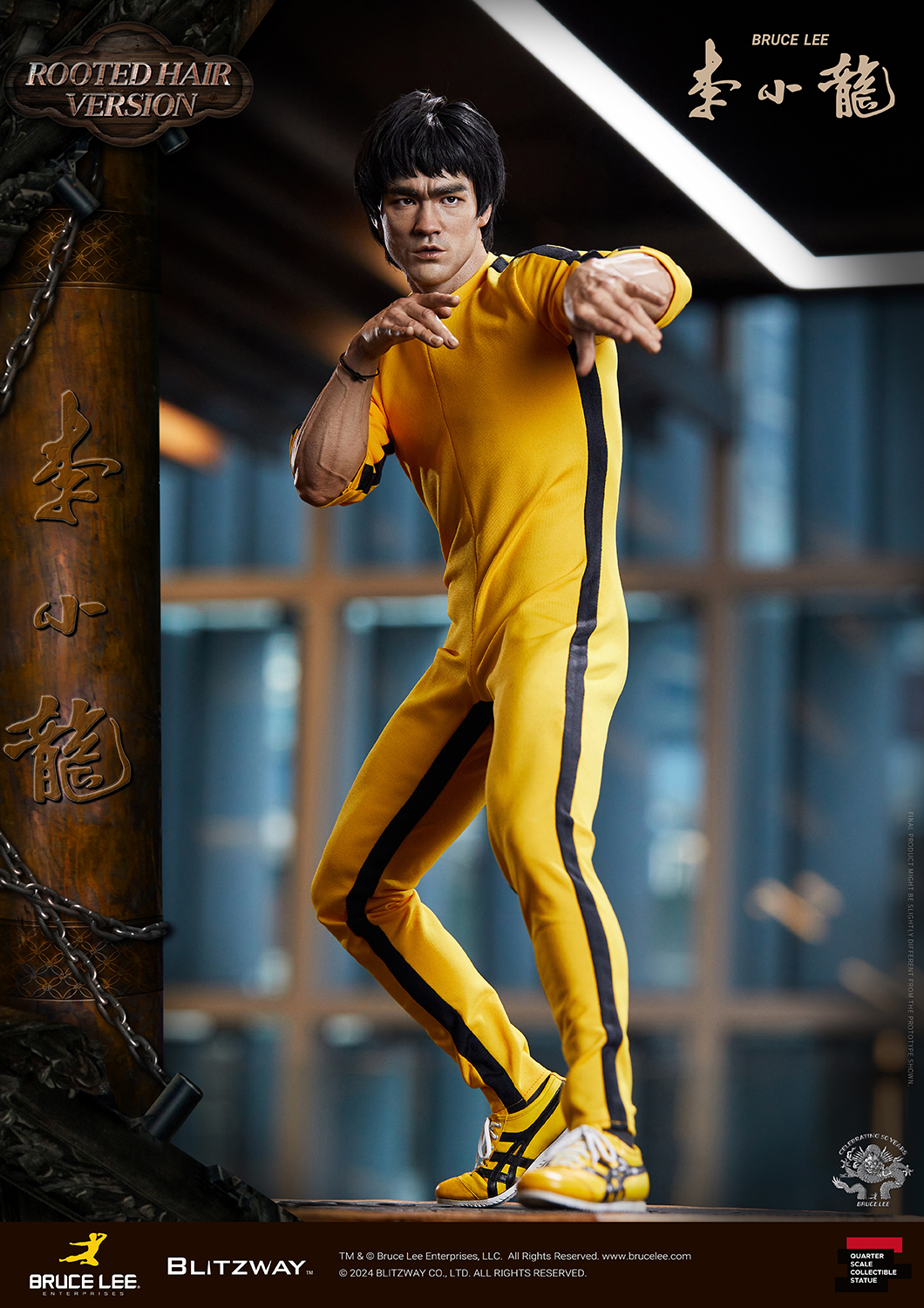 [สั่งจอง] Blitzway BW-SS-22401 1/4 : Bruce Lee Tribute 50th Anniversary Grafted Hair Version