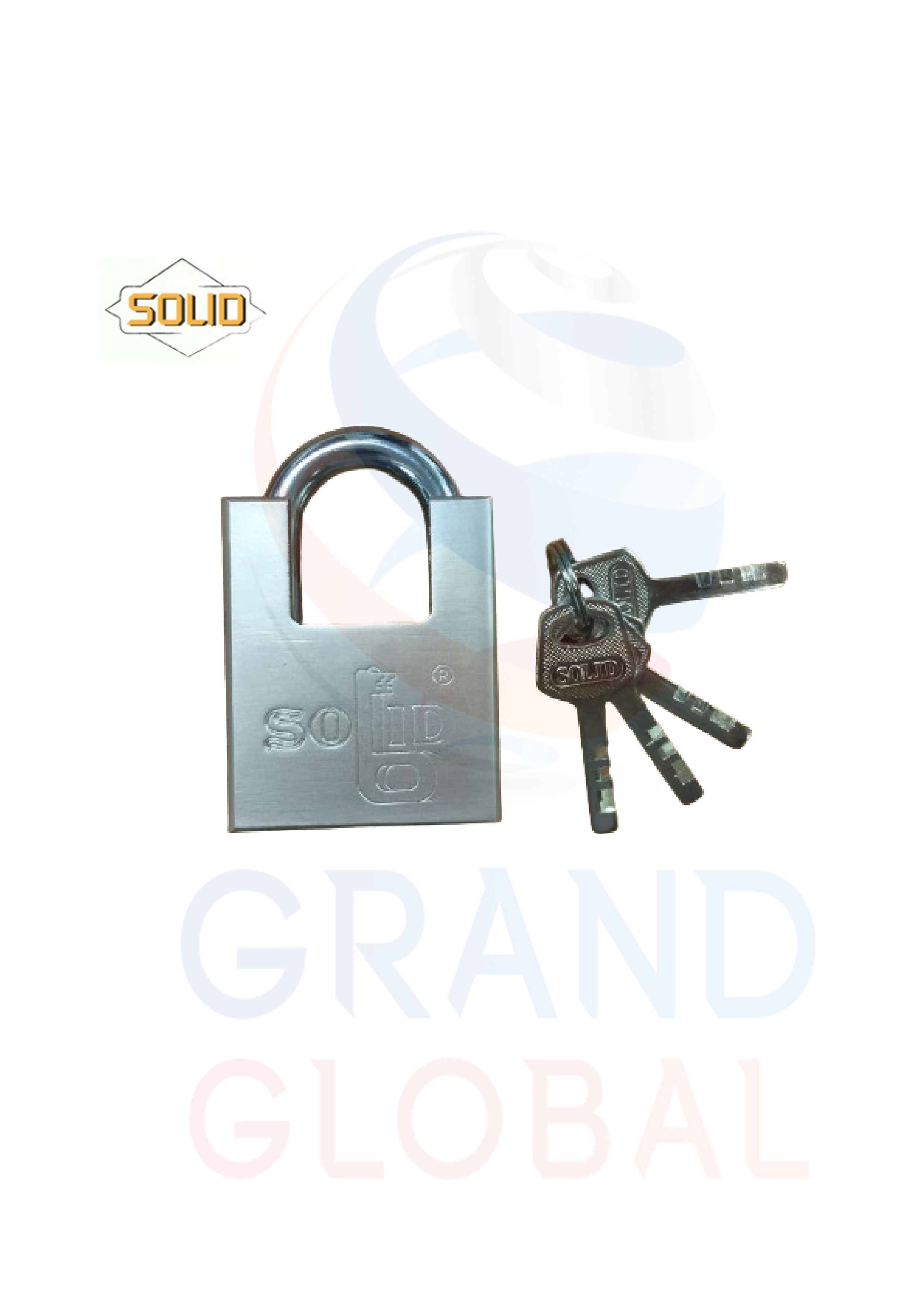 แม่กุญแจ 50 มม. คอสั้น กุญแจกันเลื่อย กุญแจคล้อง กุญแจบ้าน กุญแจ กันตัด กันเลื่อย กันขโมย ชุปโครเมี่ยม เหล็กหนา เงางาม