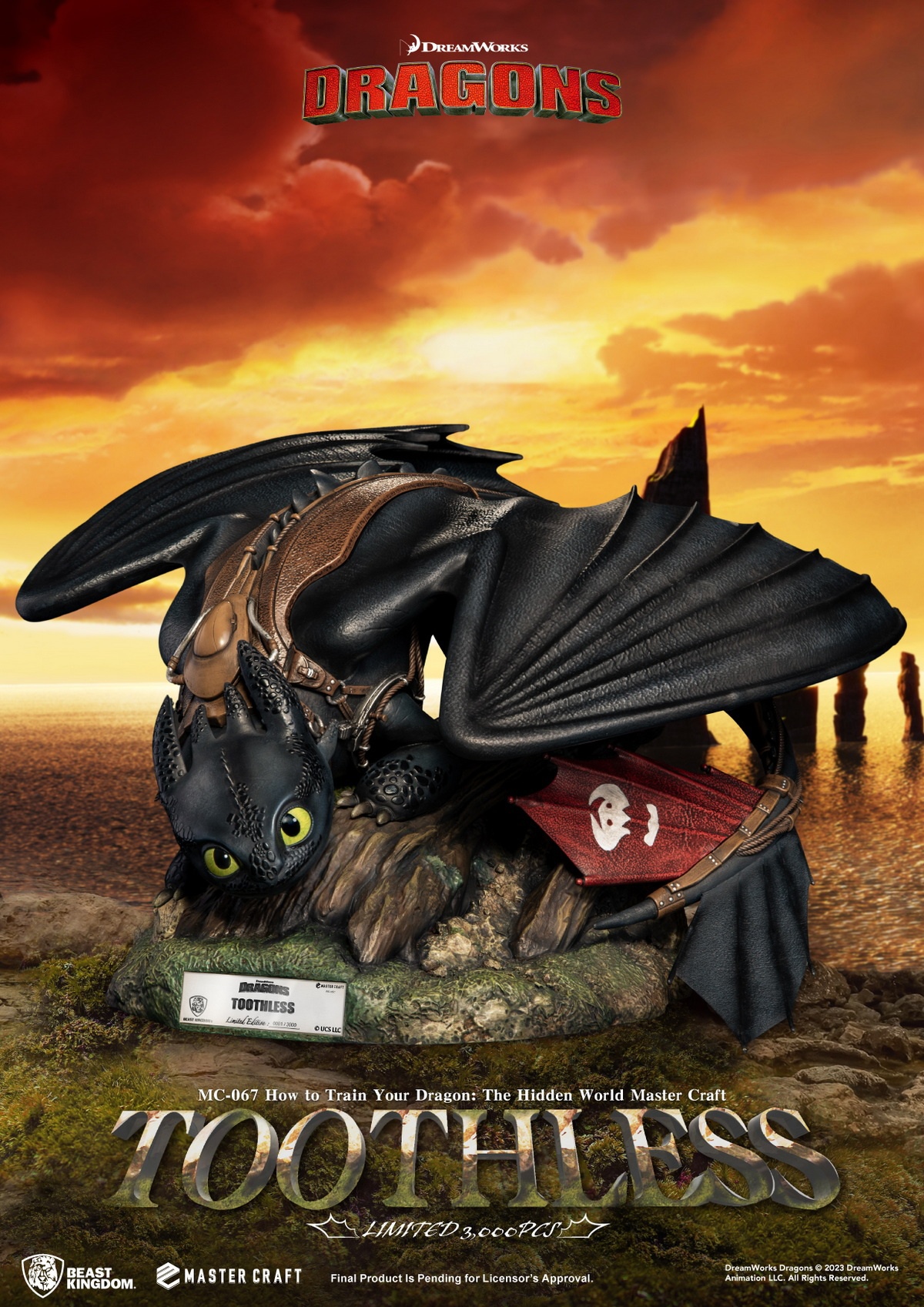 [สั่งจอง]Beast Kingdom MC-067 : How to Train Your Dragon : The Hidden World - Toothless (Master Craft)