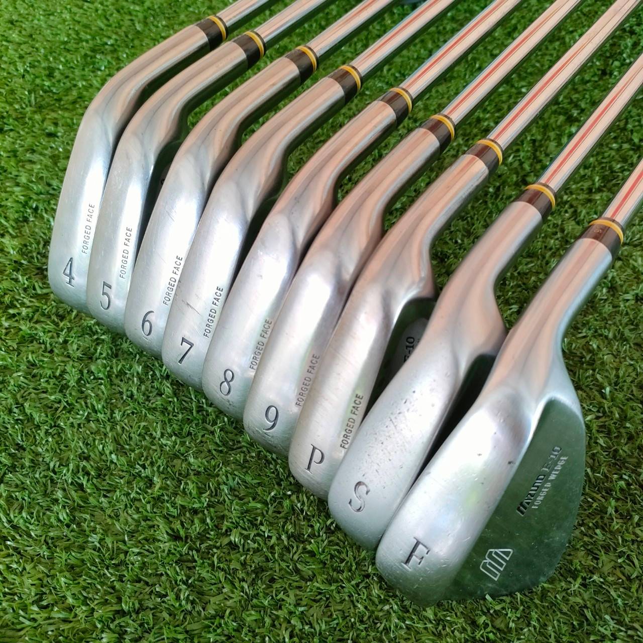 ชุดเหล็ก MIZUNO E-10 CORTECHNO DESIGN มีเหล็ก 4-9 เเละ PW SW FW ก้าน N.S.PRO 950 GH ก้านพรีเมี่ยม ก้านเหล็กเบา 95 กรัม ไม้กอล์ฟมือสอง ของแท้ BY NakaraLuxurious