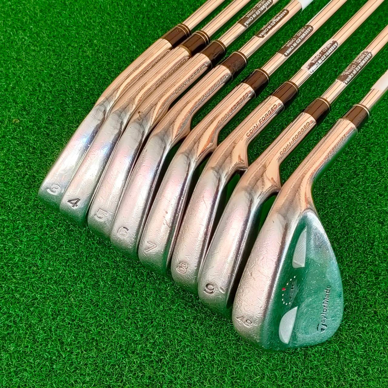 ชุดเหล็ก TAYLORMADE RAC มีเหล็ก 3-9 เเละ PW ก้าน N.S.PRO 950GH FLEX R กริพ GOLF PRIDE เบาทั้งชุด เหล็ก FORGED