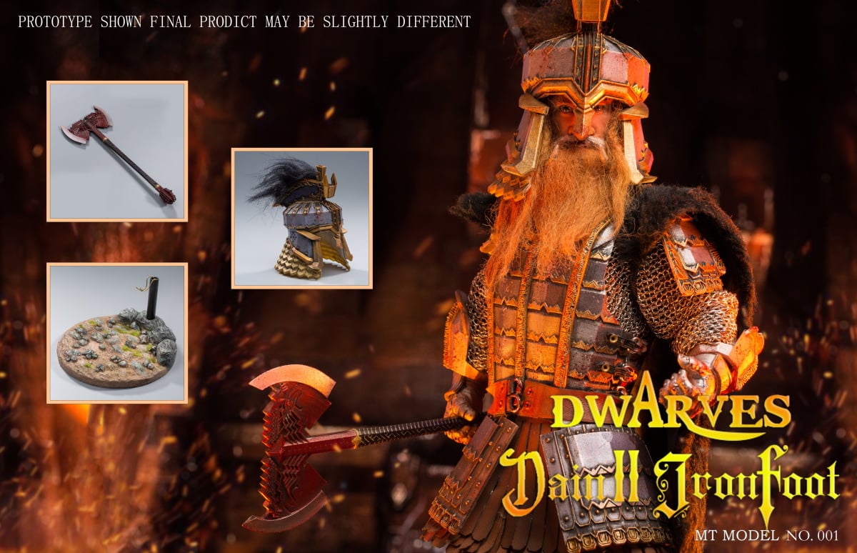 [สั่งจอง]MT MODEL MT001 1/6 dwarf Dane II iron footed moving figure