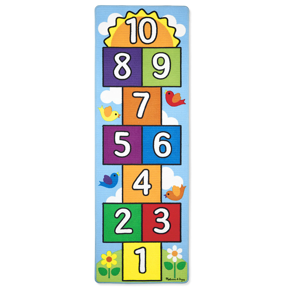 ชุดเล่นพรม ฮ๊อพสก๊อต Hop & Count Hopscotch Melissa&Doug, ของเล่นเสริมพัฒนาการ, ของเล่น