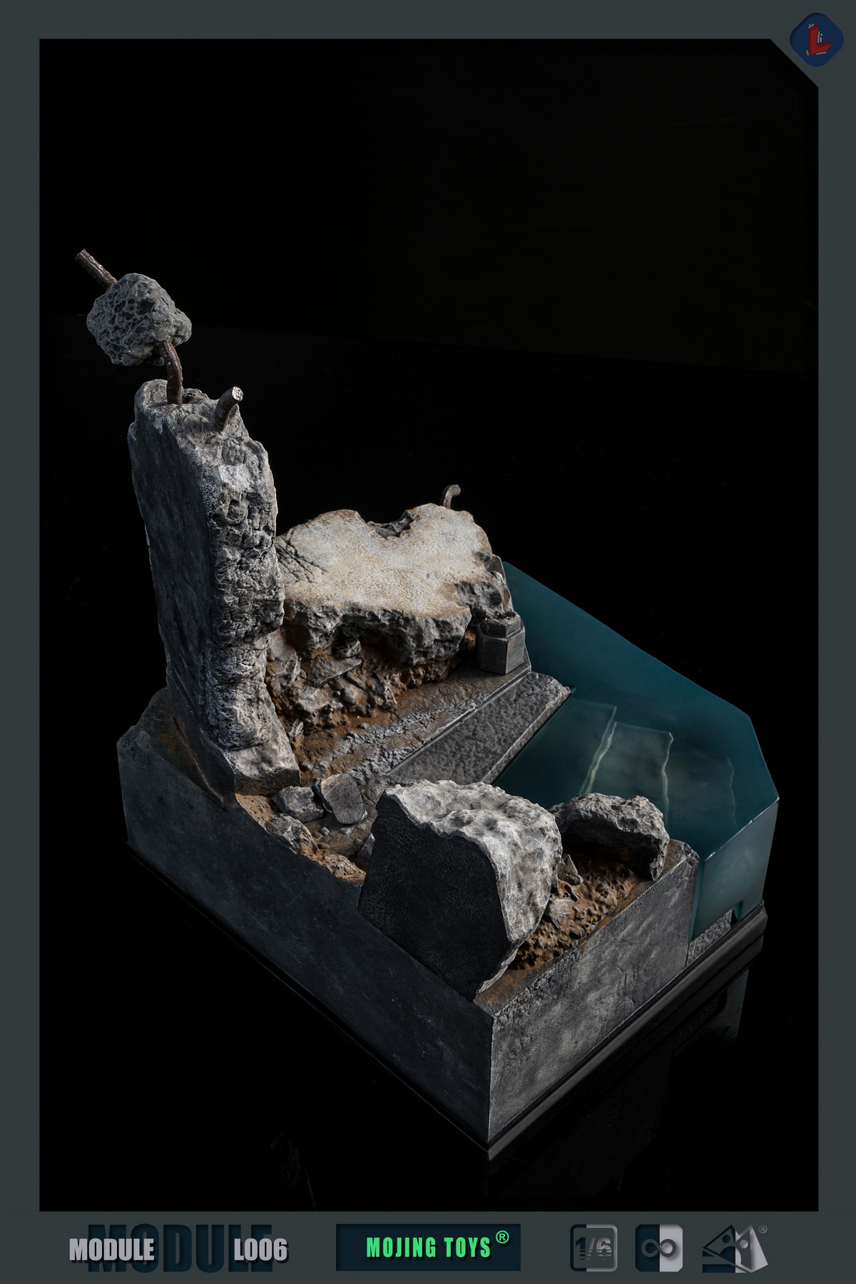 [สั่งจอง] mOjingToys Module series L006 1/6 : BVS Kryptonite Ruins DIORAMA BASE