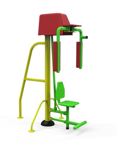 เครื่องบริหารไหล่ออกกำลังกายแขน (แบบถ่าง-หุบ) เดี่ยว ลานกีฬา อเนกประสงค์ สนามกีฬา