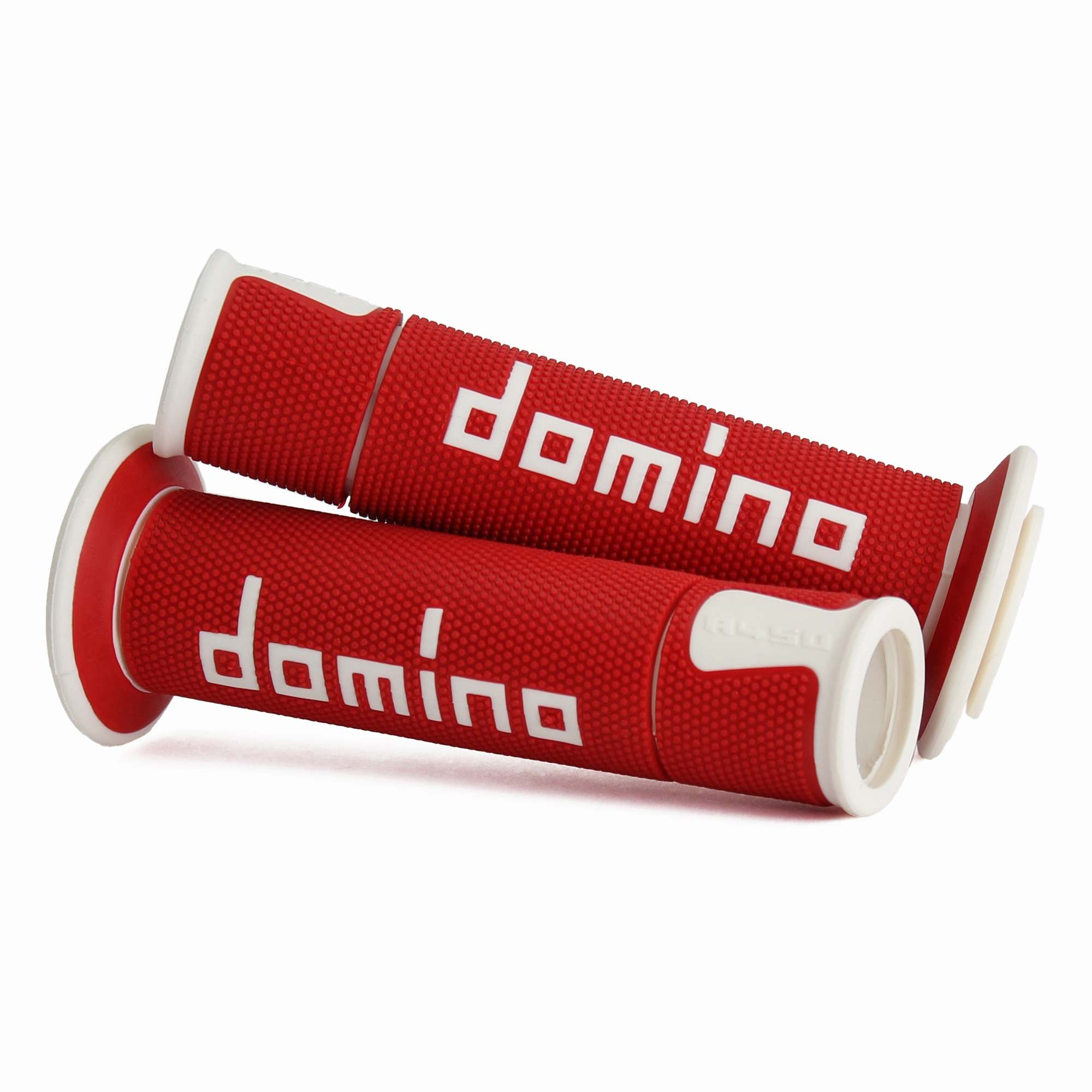 ปลอกแฮนด์ Domino A450 ปลายเปิด - Red/White