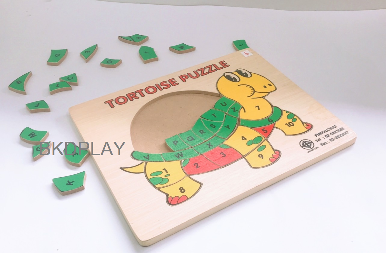 ภาพตัดต่อ ต.เต่าสอน ABC ,ของเล่น, ของเล่นเด็ก ของเล่นไม้, ของเล่นเสริมพัฒนาการ, ของเล่นเด็กอนุบาล, สื่อการสอน