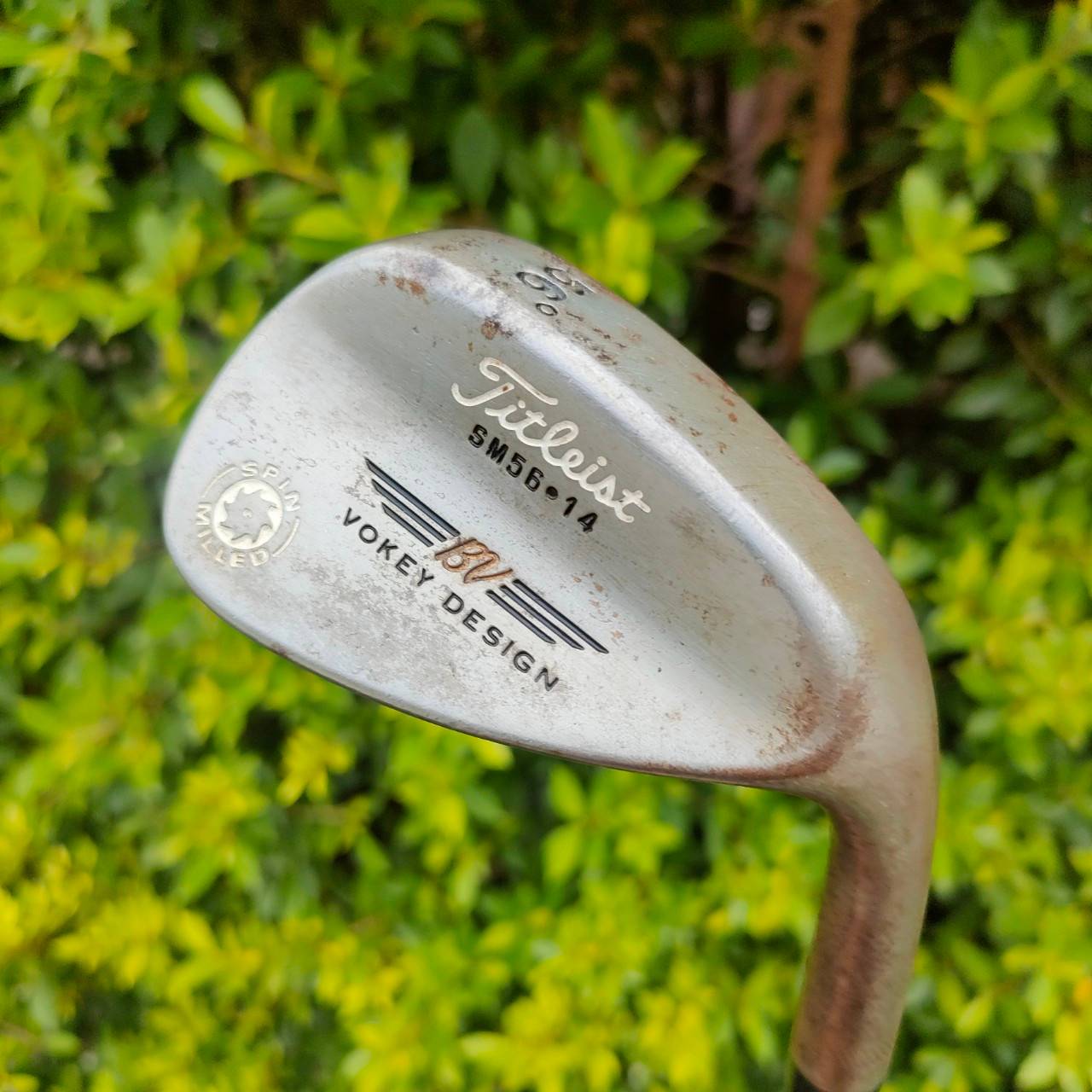WEDGE TITLELIST BV VOKEY DESIGN องศา 56 เบาท์ 14 รุ่นสนิม SPIN MILLED ก้าน DYNAMIC GOLD FLEX WEDGE รุ่นนี้คือสุดยอดคมมาก ไม้กอล์ฟมือสอง ของแท้ BY NakaraLuxurious