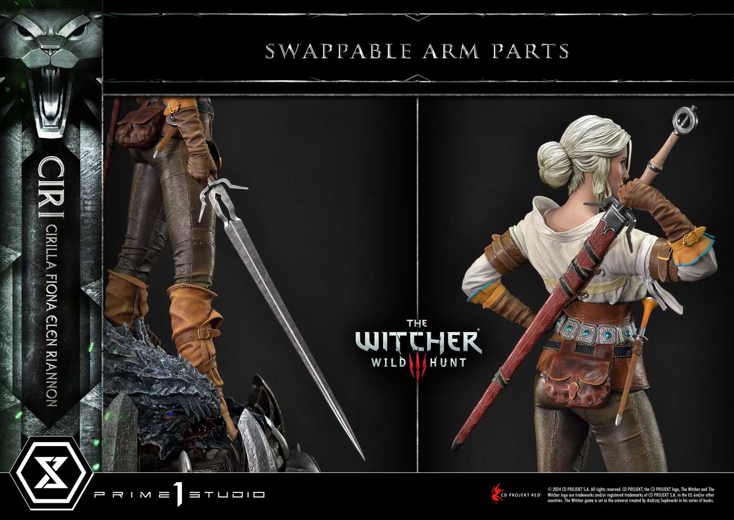 [สั่งจอง]Prime 1 Studio MMW3-03 : Ciri Fiona Elen Riannon (The Witcher 3: Wild Hunt)