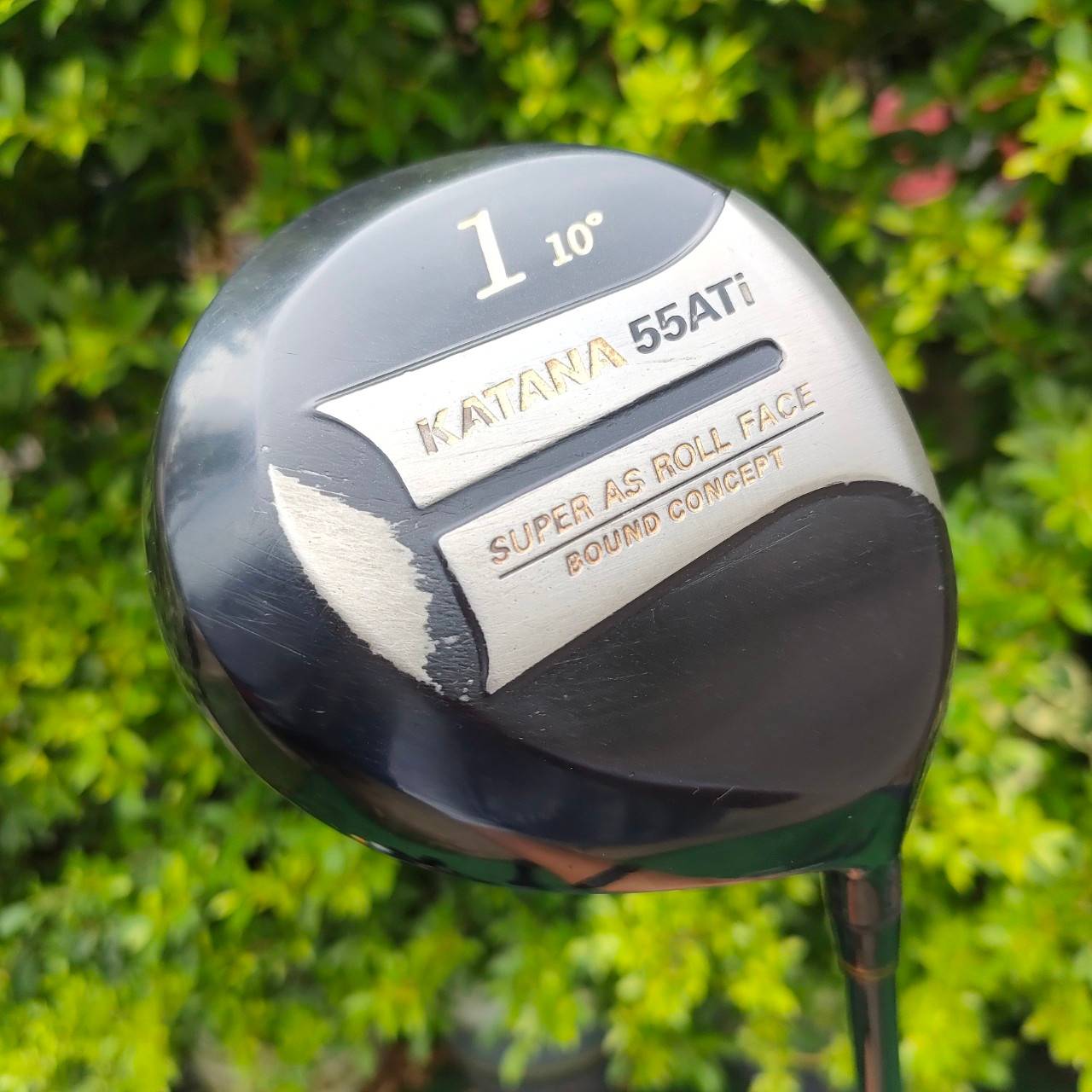 DRIVER KATANA 55ATI องศา 10 ก้าน KATANA FLEX R-1 ไม้กอล์ฟพรีเมี่ยมจากญี่ปุ่น SUPER AS ROLL FACE , หน้าเด้ง ตีไกลตีตรง ก้านผลิตโดย GRAPHITE DESIGND ไม้กอล์ฟมือสอง ของแท้ BY NakaraLuxurious