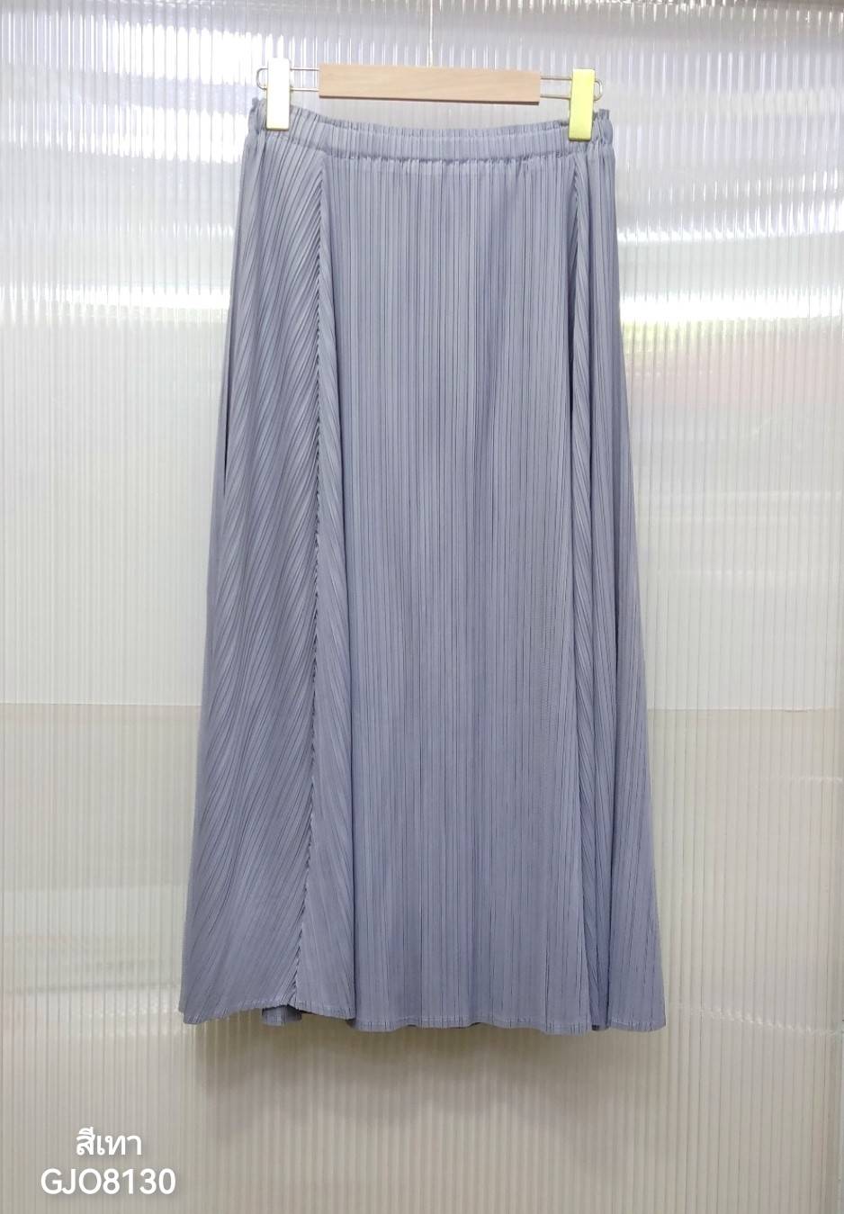 ยาว 31นิ้ว! 2MUAY รุ่น GJO8130 กระโปรงอัดพลีทงานคุณภาพ FLARED PLEATED SKIRT 20สี FREE SIZE