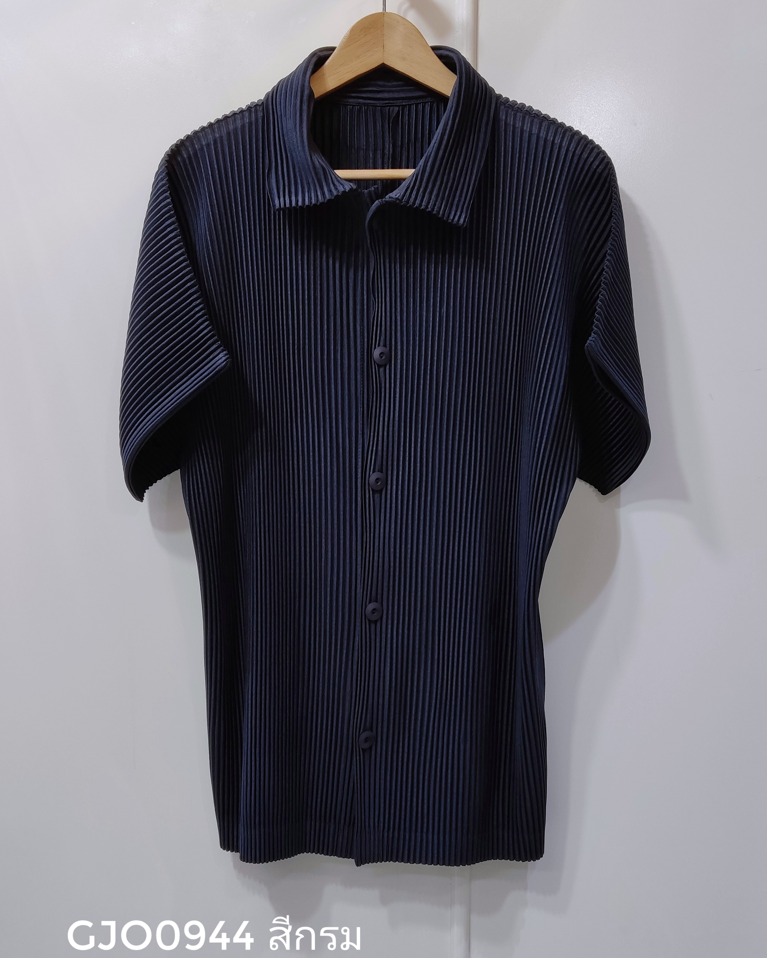 UNISEX 2MUAY รุ่น GM0944 เสื้ออัดพลีท THICK SHIRT PLEATED TOP 5 สี FREE SIZE