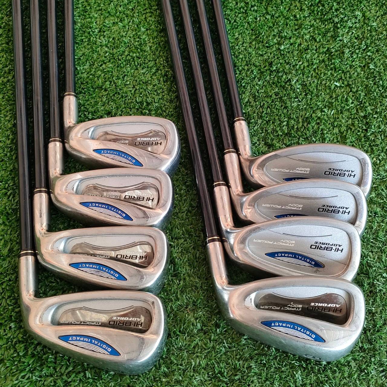 ชุดเหล็ก HI-BRID ADRORCE บริษํท XXIO เป็นคนผลิต พรีเมี่ยมญี่ปุ่น มีเหล็ก5 - 9 เเละ PW SW AW ก้าน HI-BRID FLEX S หน้าเด้งจัด!! ตีไกลมากกก!! ไม้กอล์ฟมือสอง ของแท้ BY NakaraLuxurious