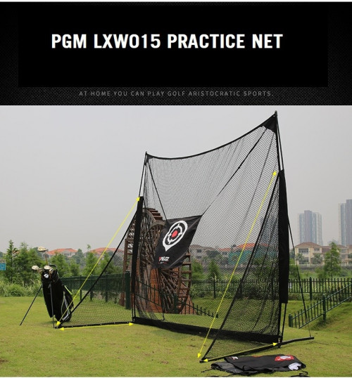 Golf Practice Net ตาข่ายฝึกซ้อมกอล์ฟ PGM LXW015 Size 2.5 x2.5 x1.26 M. มีเป้าให้ 2 แบบ ซ้อมไดร์ฟ ซ้อมชิพ ( ไม่รวมพรม Not including the mat )