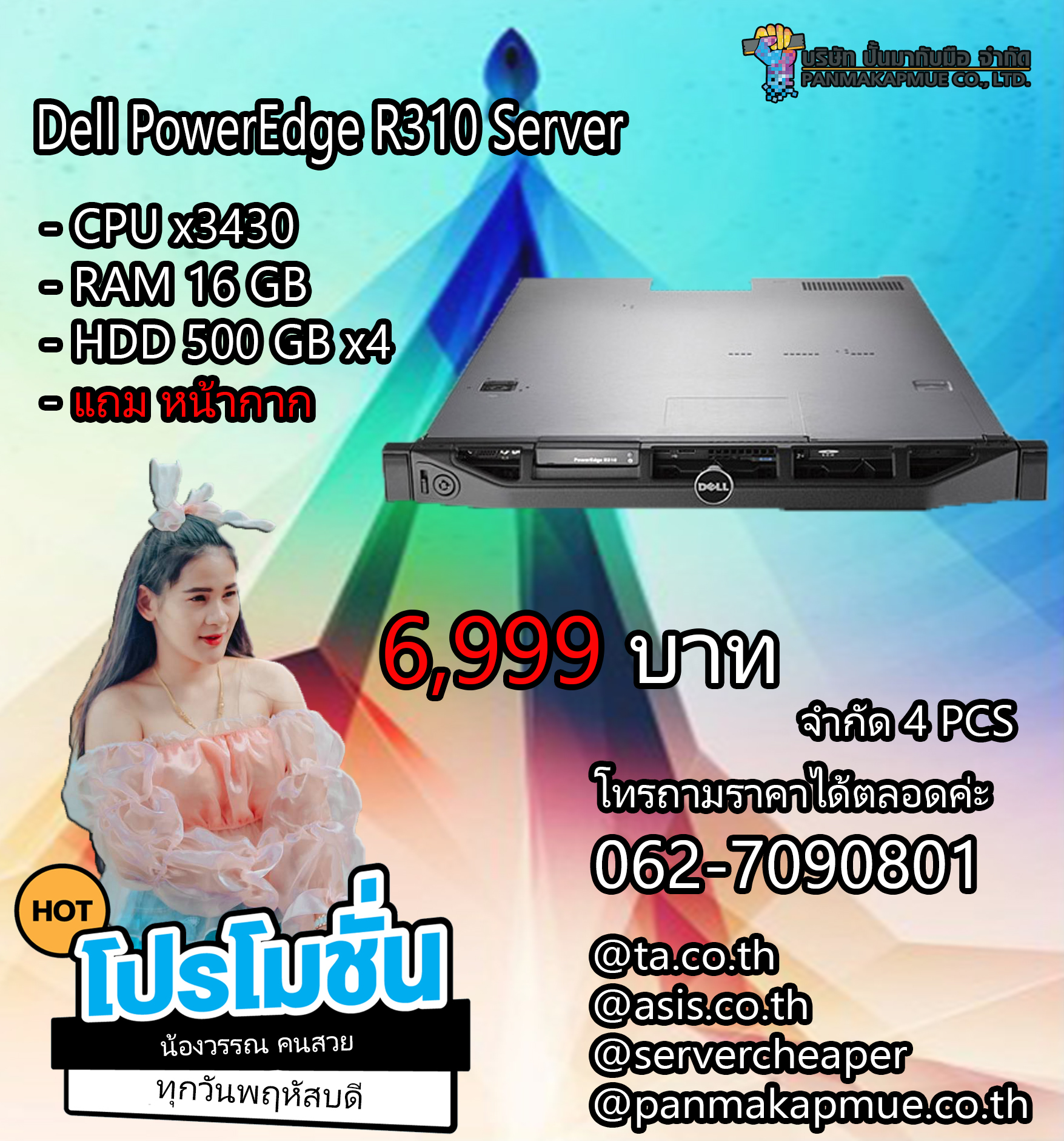 Dell PowerEdge R310 Cpu x3430