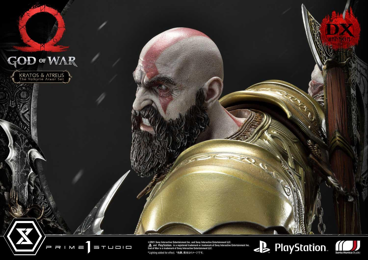 [สั่งจอง]Prime 1 Studio UPMGOW-03DX 1/4 : God of War - Kratos & Atreus The Valkyrie Armor Set (Deluxe Version)