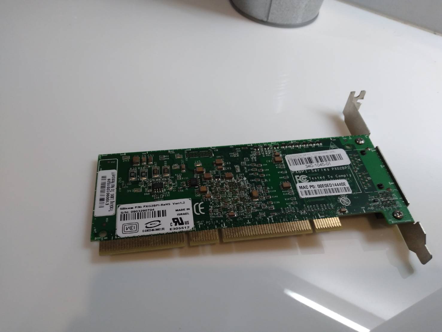 SILICOM PXG2BPI DUAL PORT COPPER GIGABIT BYPASS ETHERNET ADAPTER PCI-X