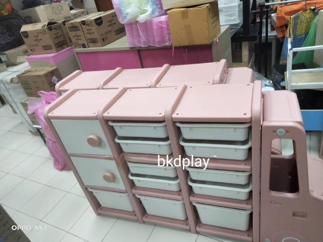 ชั้นวางของรถเด็ก 13ช่อง ชั้นเก็บของเด็ก,เฟอร์นิเจอร์เด็ก รถบัส พร้อมส่ง คิดค่าส่งตามจริง