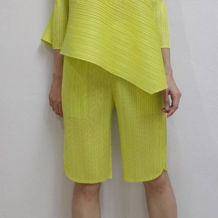 2MUAY รุ่น GJO3215 กางเกงผู้หญิงขาสั้น กางเกงพลีทคุณภาพ 12สี FREE SIZE CASUAL PLEAT SHORT PANT