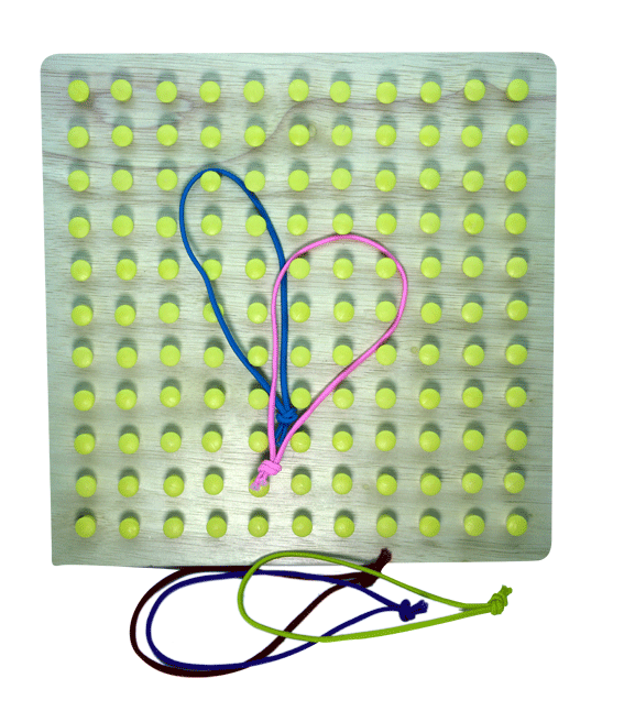 กระดานตะปู (พลาสติก) , ของเล่นเสริมพัฒนาการ, ของเล่นเด็กอนุบาล, สื่อการสอนเด็กอนุบาล วัสดุและสี ปลอดภัยต่อเด็ก มีมาตรฐาน มอก. ตามที่ สพฐ. กำหนด