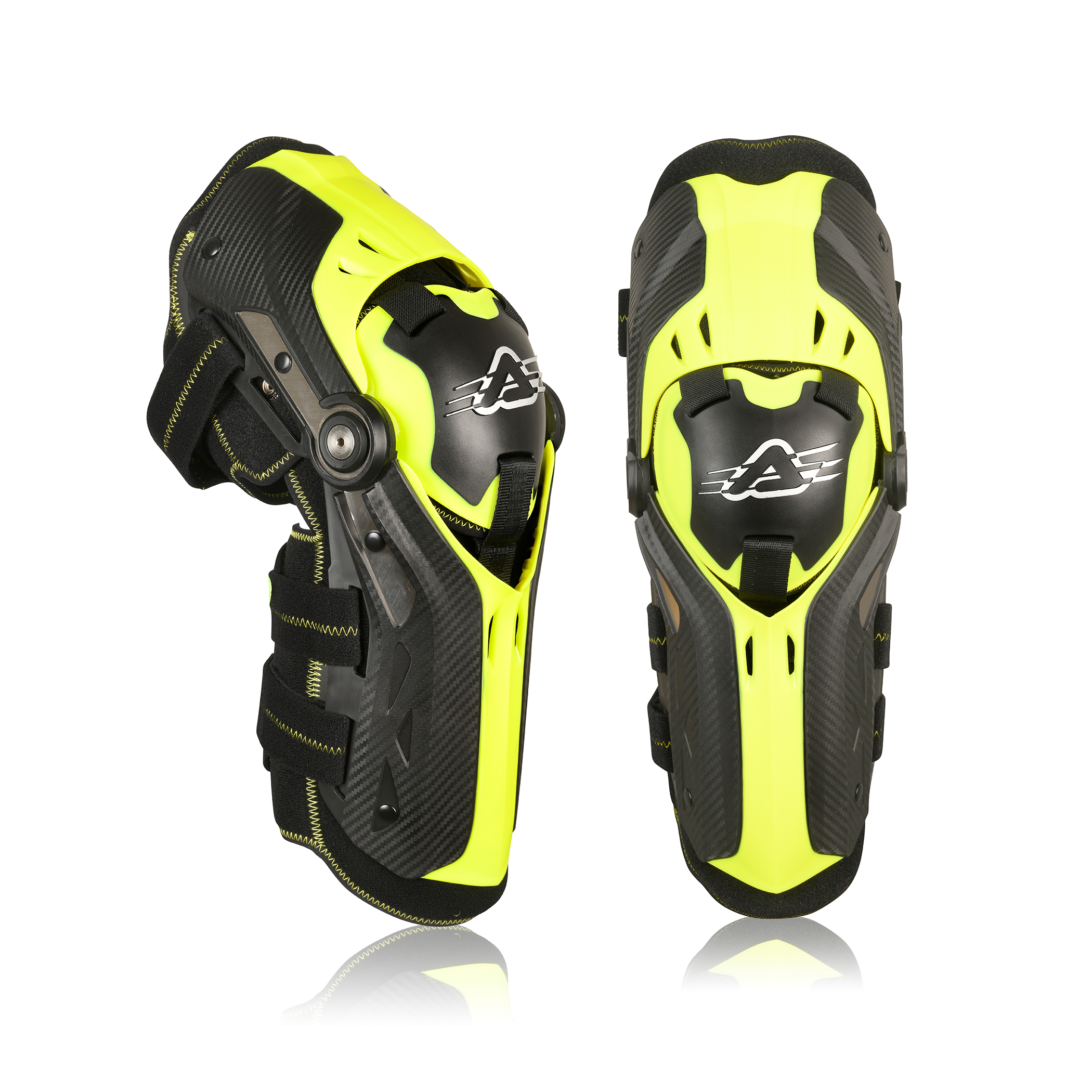 การ์ดเข่า Acerbis Gorilla Knee Guards Black/Yellow