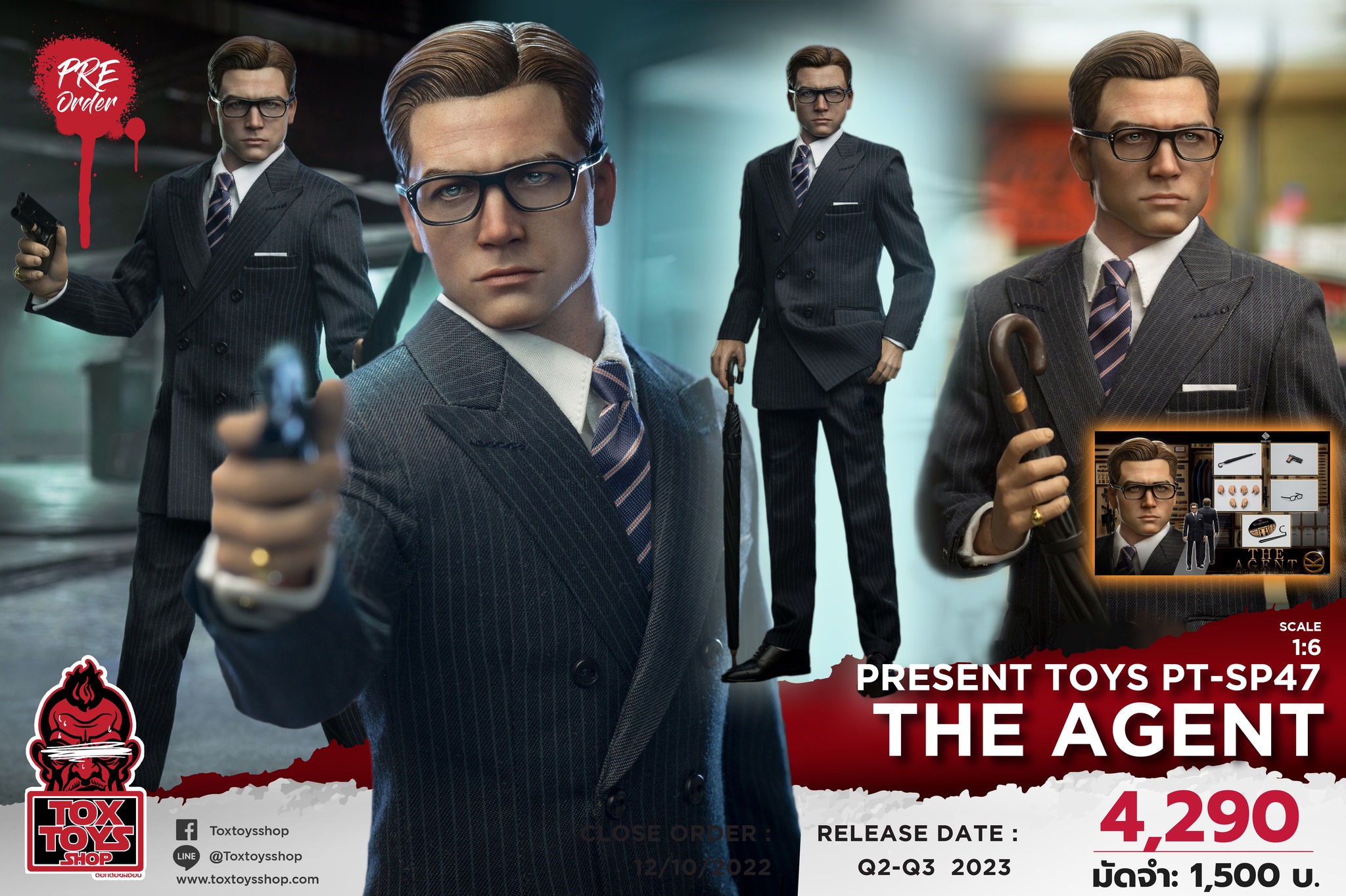 [สั่งจอง] PRESENT TOYS PT-SP47 1/6 : The Agent