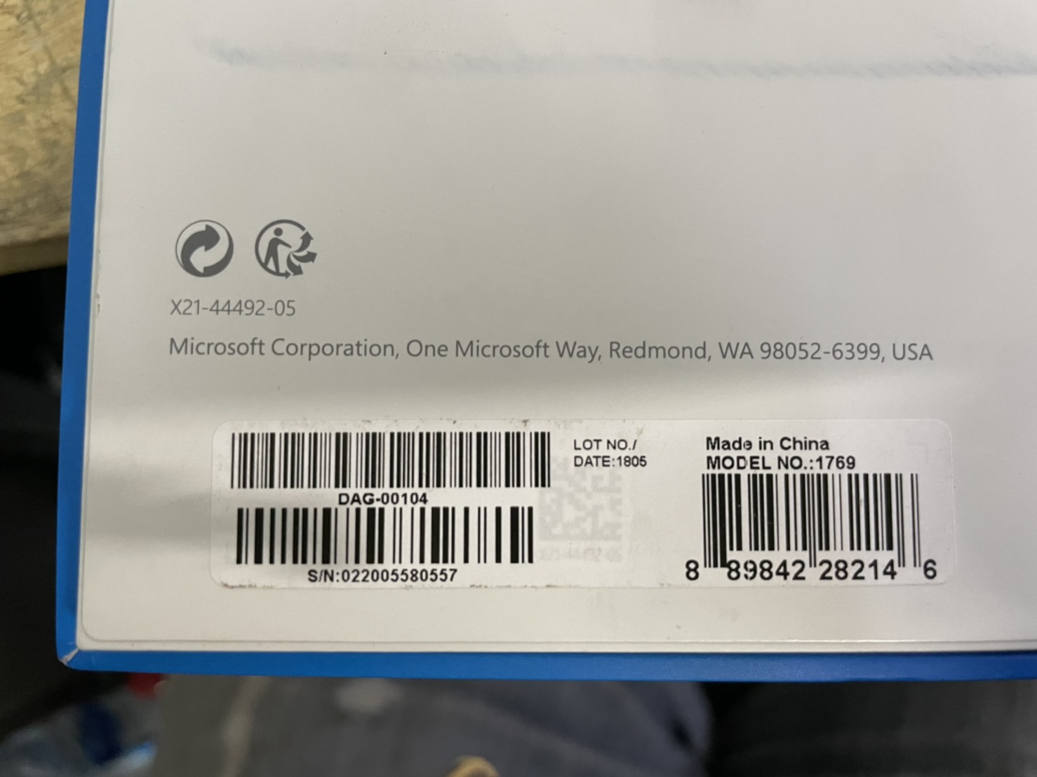 Microsoft Surface Laptop 1STGen
