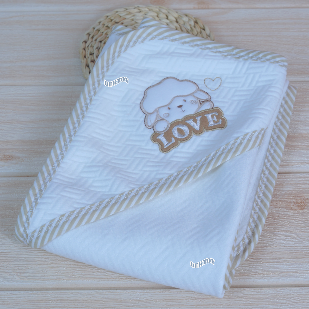 First Wear ผ้าห่อตัวเด็กทารก แบบสำเร็จรูป ผ้าแซนวิช ไซส์ 72x89 ซม.