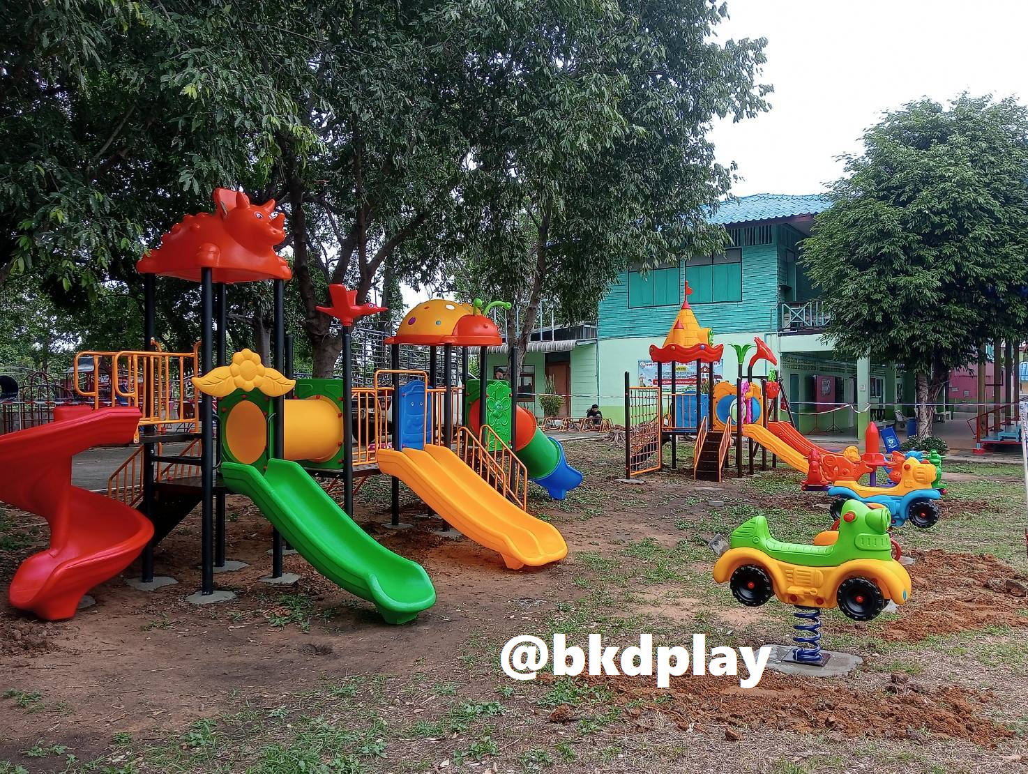 โยกเยกสปริง, สปริงโยกเยกรถหุ่นยนต์ เครื่องเล่นสนามกลางแจ้ง สินค้าพร้อมส่ง