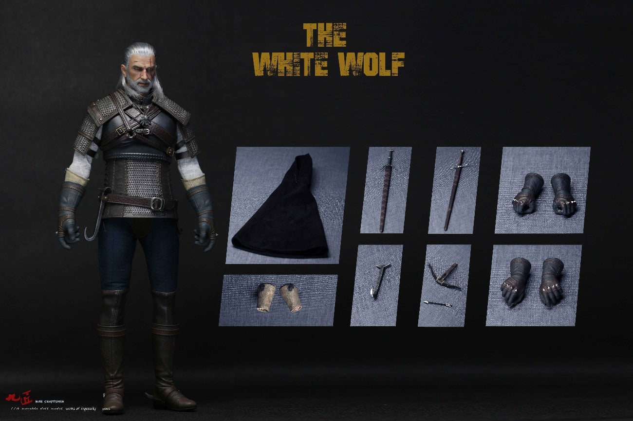 [พร้อมส่ง ]Nine Craftsmen J-001 1/6 : White Wolf Action Figure