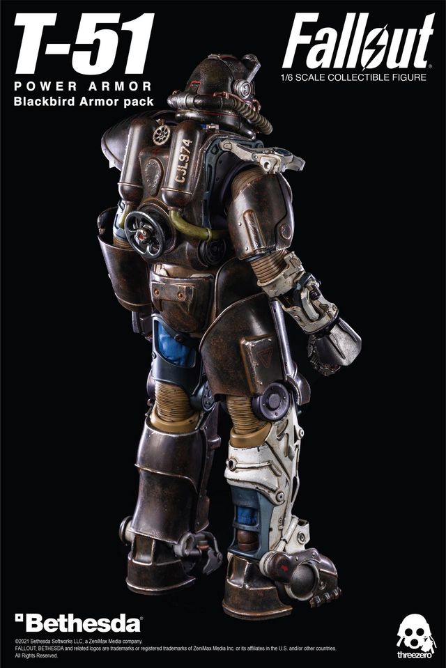 [สั่งจอง]ThreeZero X Bethesda 3Z0179 1/6 scale Fallout : T51 blackbird armor pack
