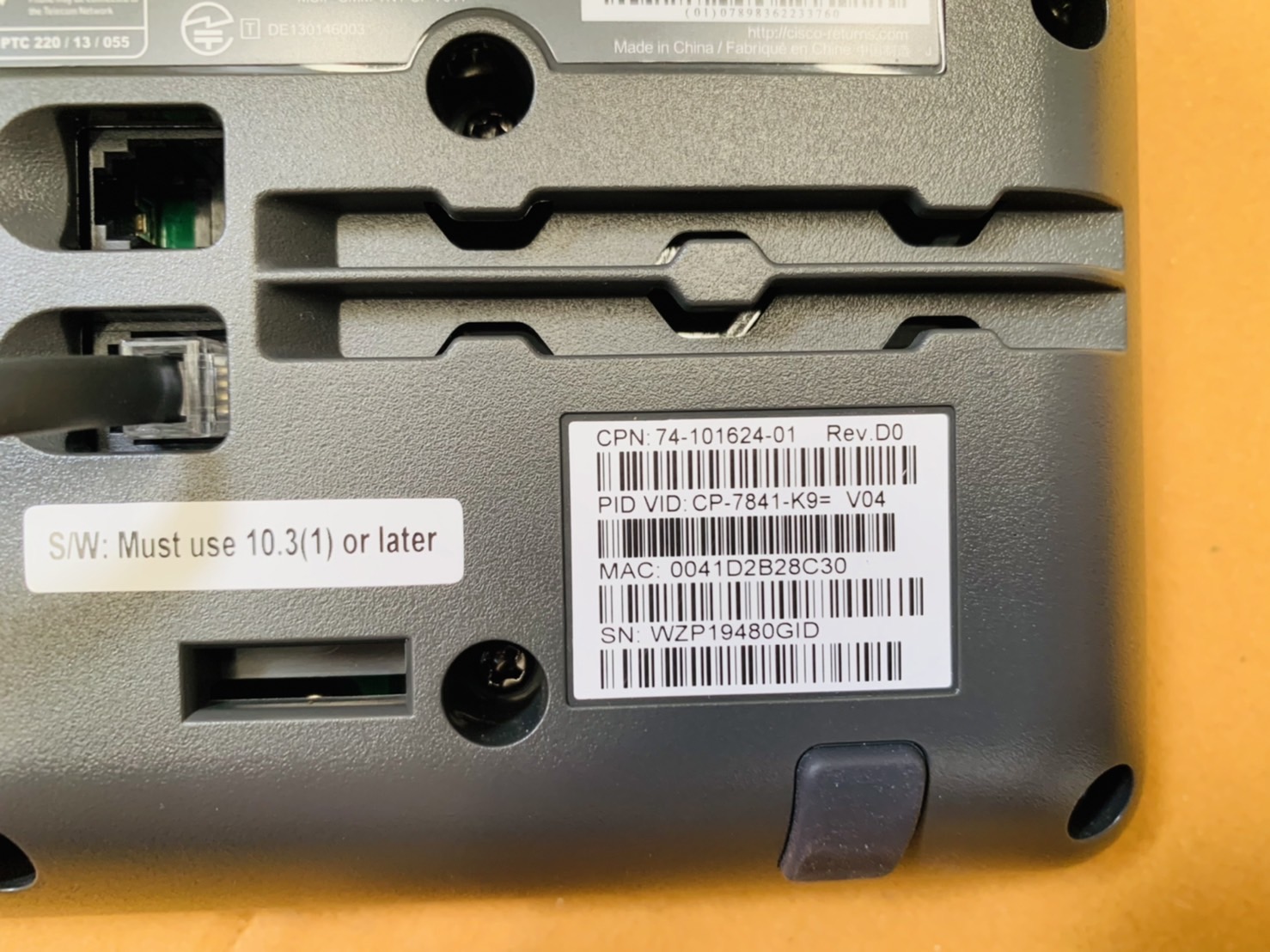 IP Phone CP-7841-K9 = (Cisco UC Phone 7841) (ราคานี้ไม่รวม Adapter)