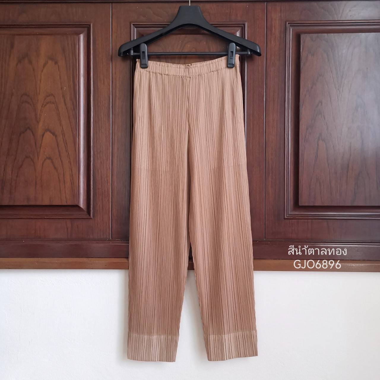ยาว 34นิ้ว!! 2MUAY BASIC รุ่น GJO6896 SLIM FIT PLEATED PANTS กางเกงผู้หญิง กางเกงอัดพลีท 14สี FREE SIZE