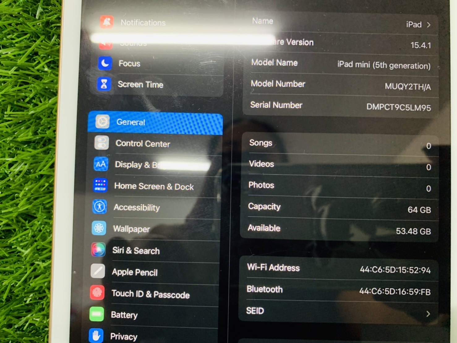 ไอแพด Apple iPad Mini 5 WiFi 64GB+ปากกา