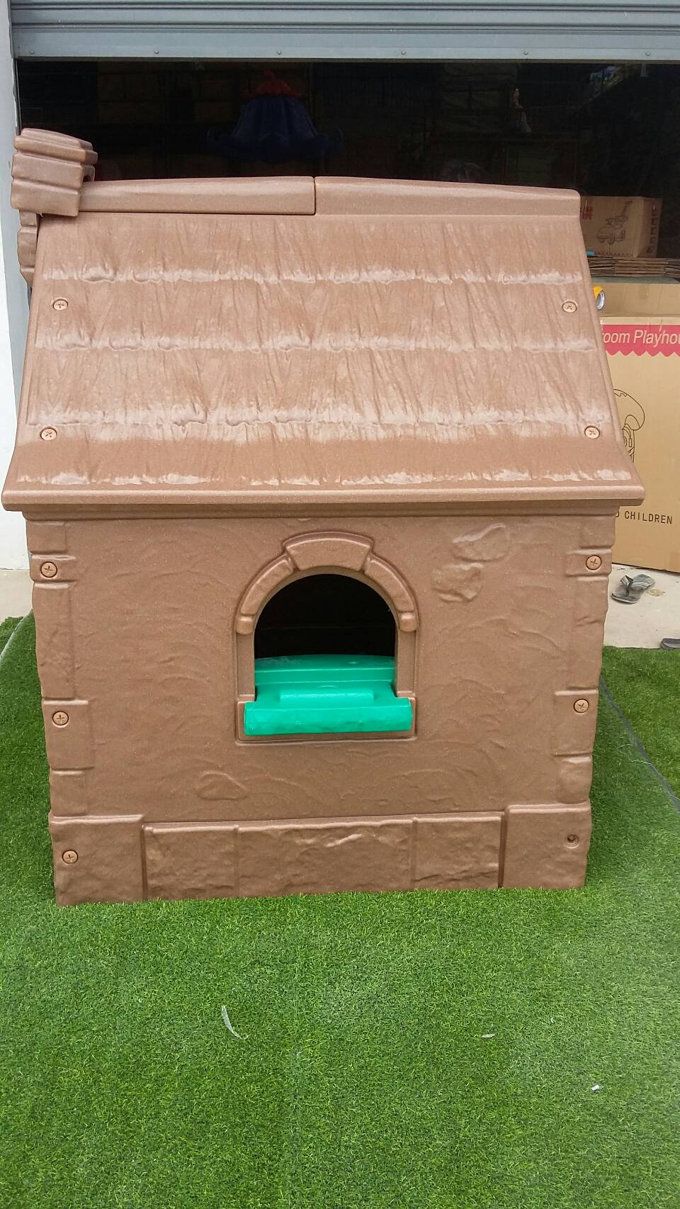 บ้านสีน้ำตาล กาแฟ ,บ้านของเล่น ,ของเล่นเด็ก, เครื่องเล่นสนามกลางแจ้ง ในร่ม Kid Zone พร้อมส่ง ราคาโรงงาน
