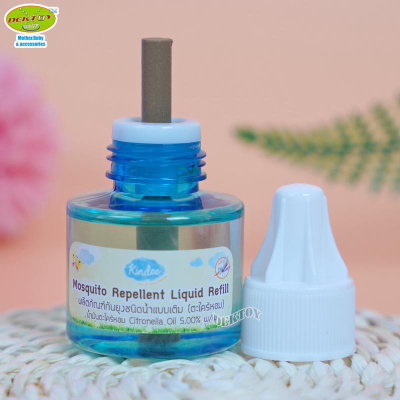 Kindee คินดี้ น้ำยาเติมเครื่องไล่ยุงกลิ่นตะไคร้หอม 45 มล.