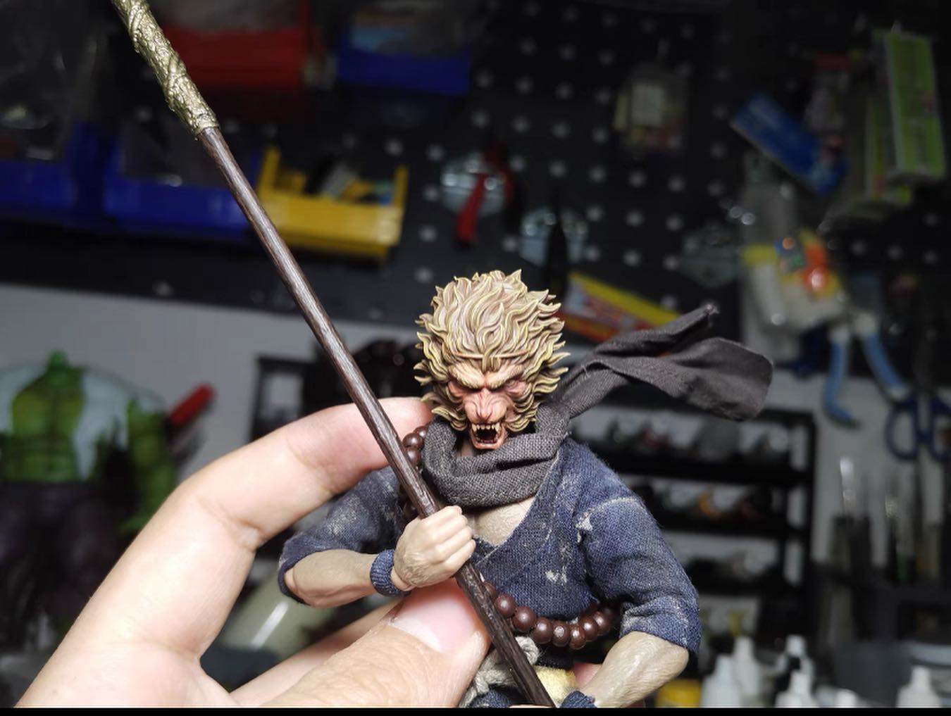 [พร้อมส่ง ] c.tudio 1/12 : Wukong custom Head เวอร์ชั่นหัวดิบไม่ลงสี - มีให้เลือก 4 แบบ