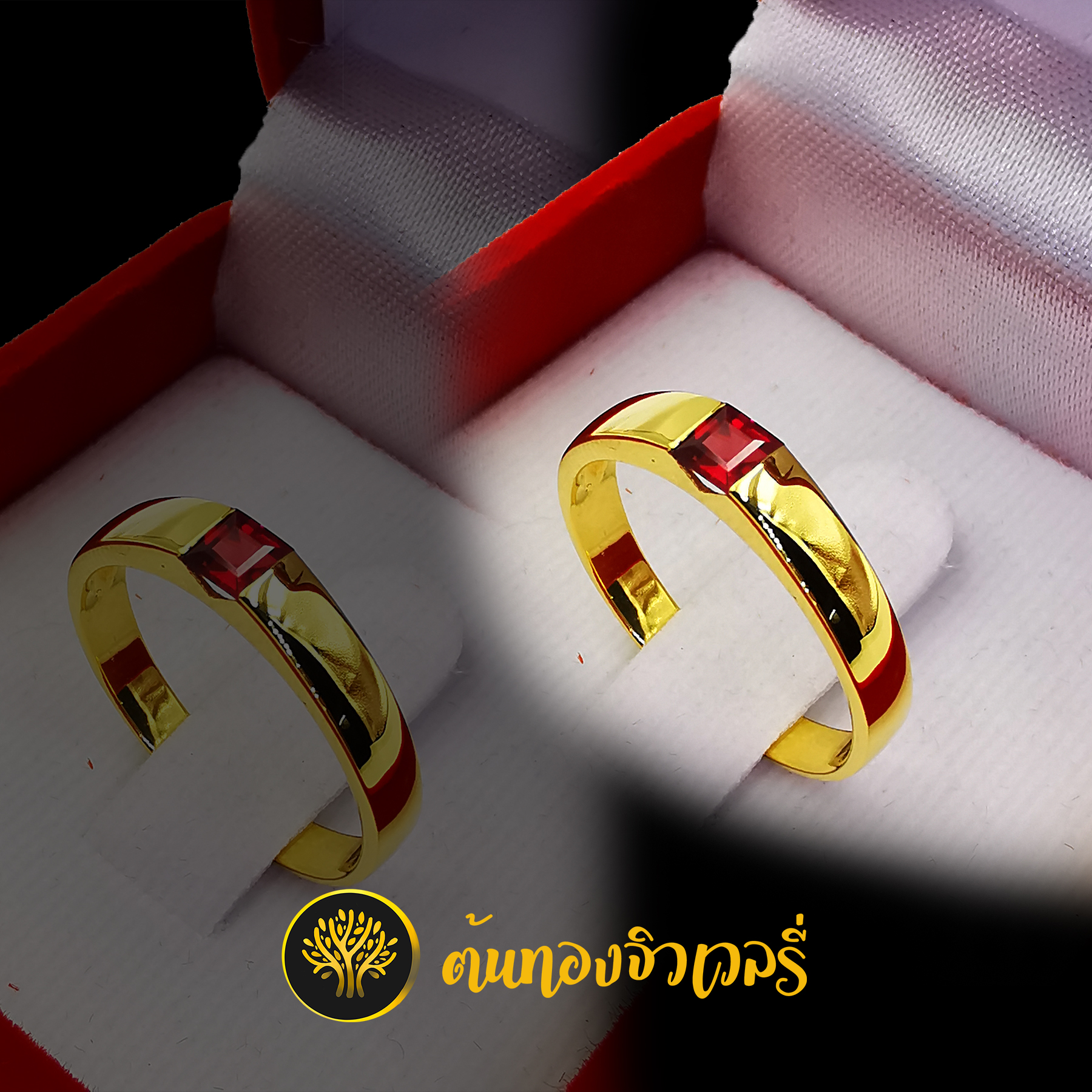 แหวนพลอยทับทิม วงเล็กๆ เรียบๆ แต่สวยมากๆๆ