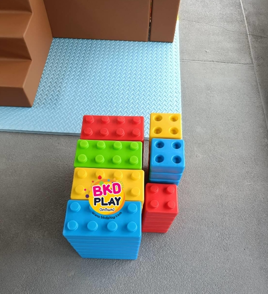 ตัวต่อเลโก้ยักษ์ 1ชุด 45 ชิ้น , บล็อคยักษ์ พลาสติกหนาพิเศษ บล็อกพลาสติก legoยักษ์ ตัวต่อจัมโบ้ ของเล่นเด็ก ของเล่นเสริมพัฒนาการ พร้อมส่ง ชิ้นยาว 11 x 22 x 6.5 cm. จำนวน 30 ชิ้น ชิ้นสั้น 11 x 11 x 6.5 cm. จำนวน 15ชิ้น