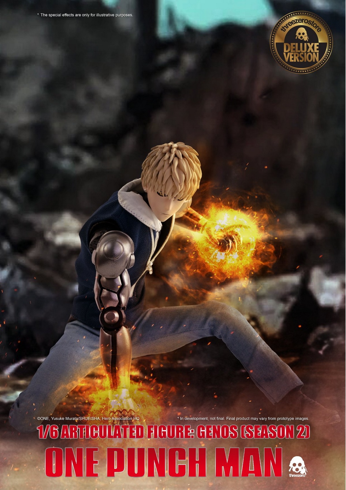 [สั่งจอง]ThreeZero X One punch Man 3Z0138 1/6 Scale: GENOS [Season 2] Deluxe ver.
