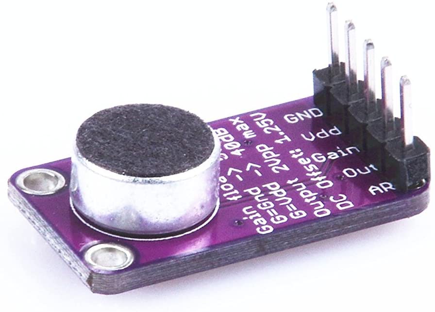 เซนเซอร์วัดเสียง ไมโครโฟน MAX9814 High Performance Microphone AGC Amplifier Module