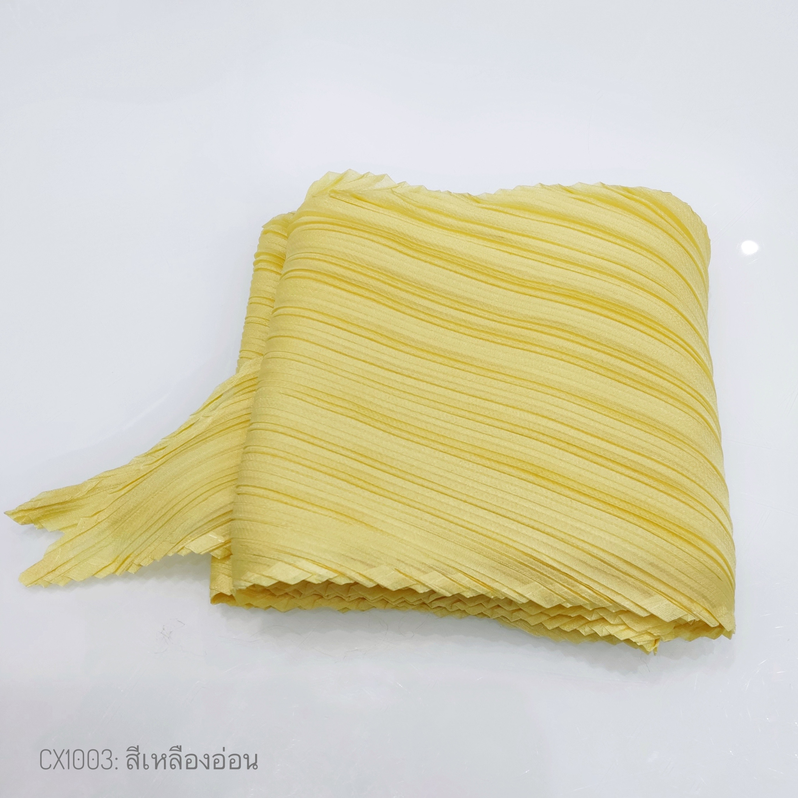 2MUAY CX1003 ผ้าพันคออัดพลีท BASIC PLEATED SCARF 21 สี