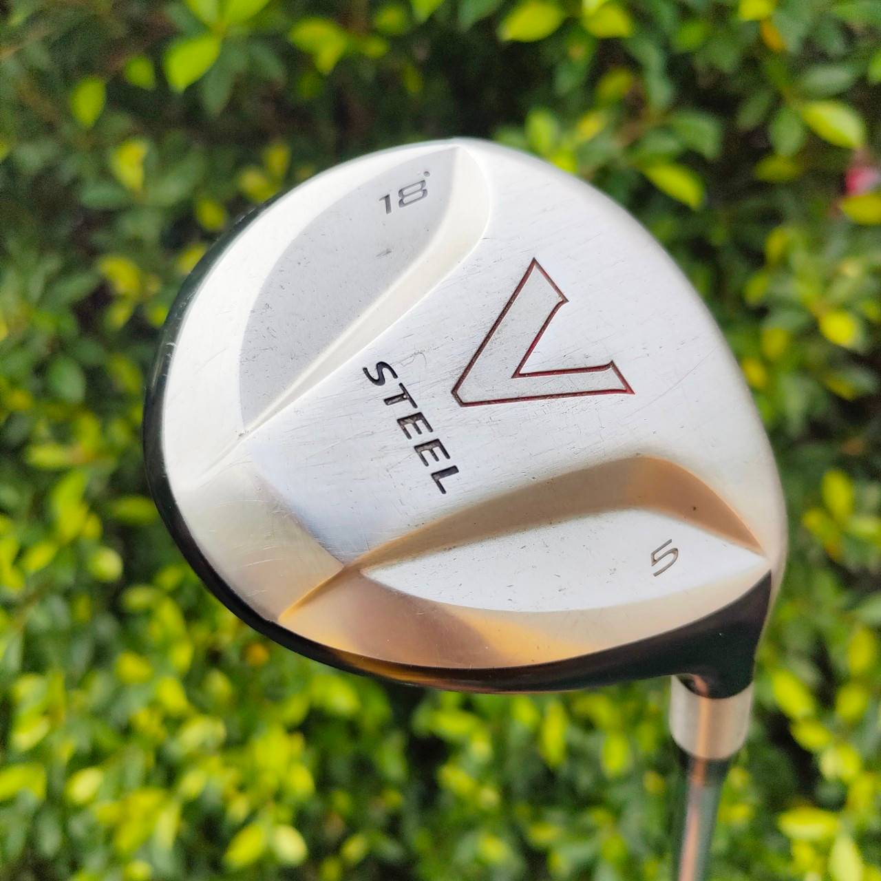 FW5 TAYLORMADE V STEEL องศา 18 ก้าน DYNAMIC GOLD R200 เป็นก้านเหล็ก สำหรับท่าน ที่ตีแรง จะตีได้แม่นยำมากขึ้น!! ไม้กอล์ฟมือสอง ของแท้ BY NakaraLuxurious