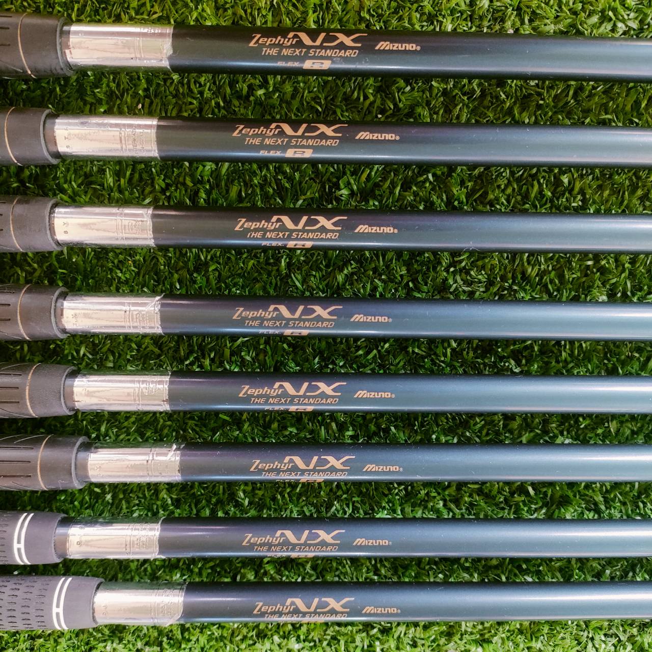 ชุดเหล็ก MIZUNO ZEPHYR NX ก้าน ZEPHYR NX FLEX R สภาพสวยเดิมทุกชิ้น MADE IN JAPAN เป็นชุดเหล็กตีง่าย ตีไกล ไม้กอล์ฟพรีเมี่ยมมือสอง ของแท้ By NakaraLuxurious